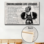 Personalized Cheerleading Life Lessons Girl Poster - Gift For Cheerleading Lovers 746324 - 746340 - DiyGiftly