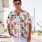 Personalized Cherry Face Photo Hawaiian Shirt – Custom Patriotic 4th of July Independence Day Outfit, Funny Summer BBQ, Beach Party, Family Reunion Gift for Men, Dad, Husband, Boyfriend 39384064 - DiyGiftly