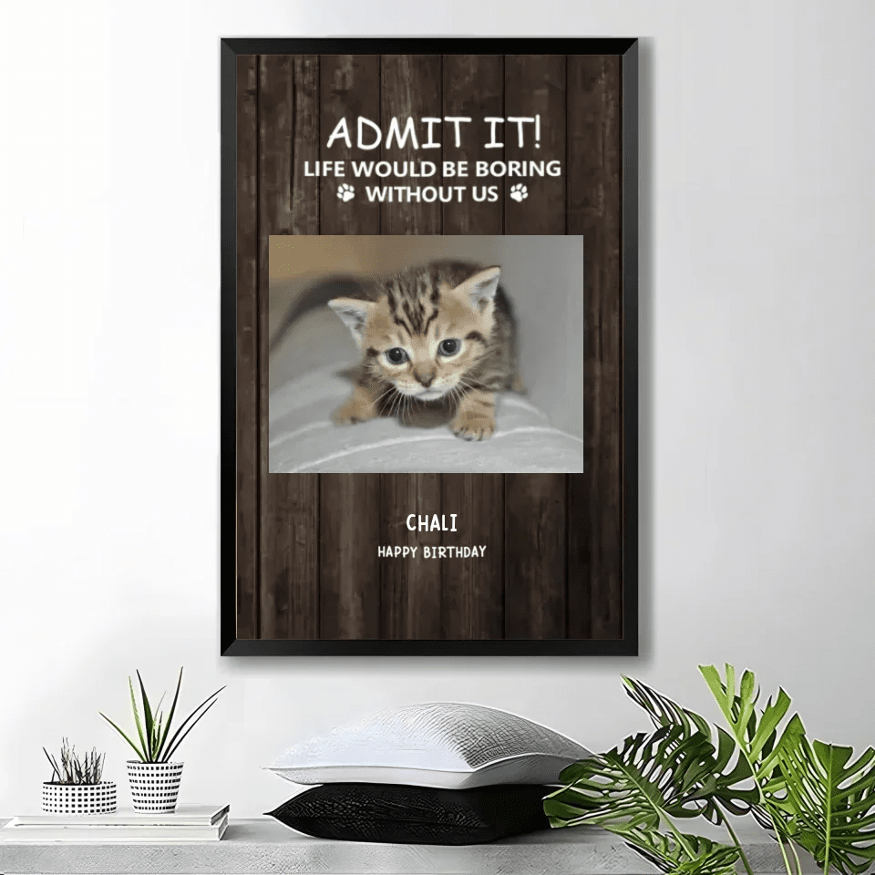 Personalized Christmas Canvas - Funny Pet - Themed Gift 716400 - 716417 - DiyGiftly