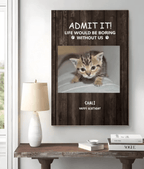 Personalized Christmas Canvas - Funny Pet - Themed Gift 716400 - 716417 - DiyGiftly