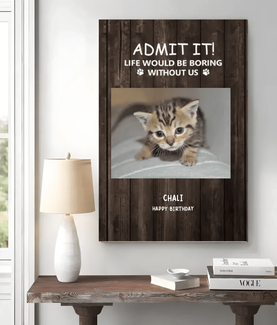 Personalized Christmas Canvas - Funny Pet - Themed Gift 716400 - 716417 - DiyGiftly
