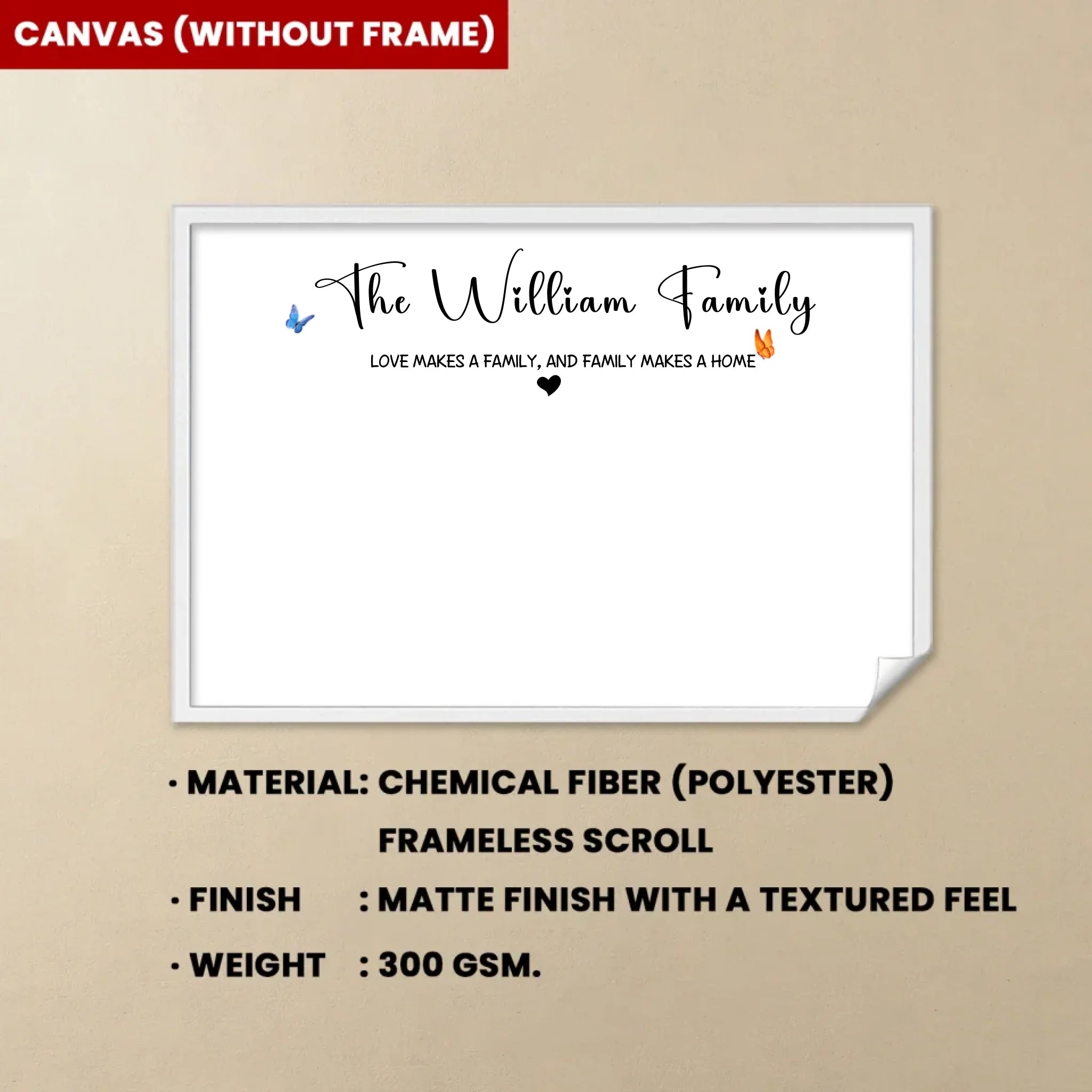 personalized photo canvas wall art keepsake poster and canvas