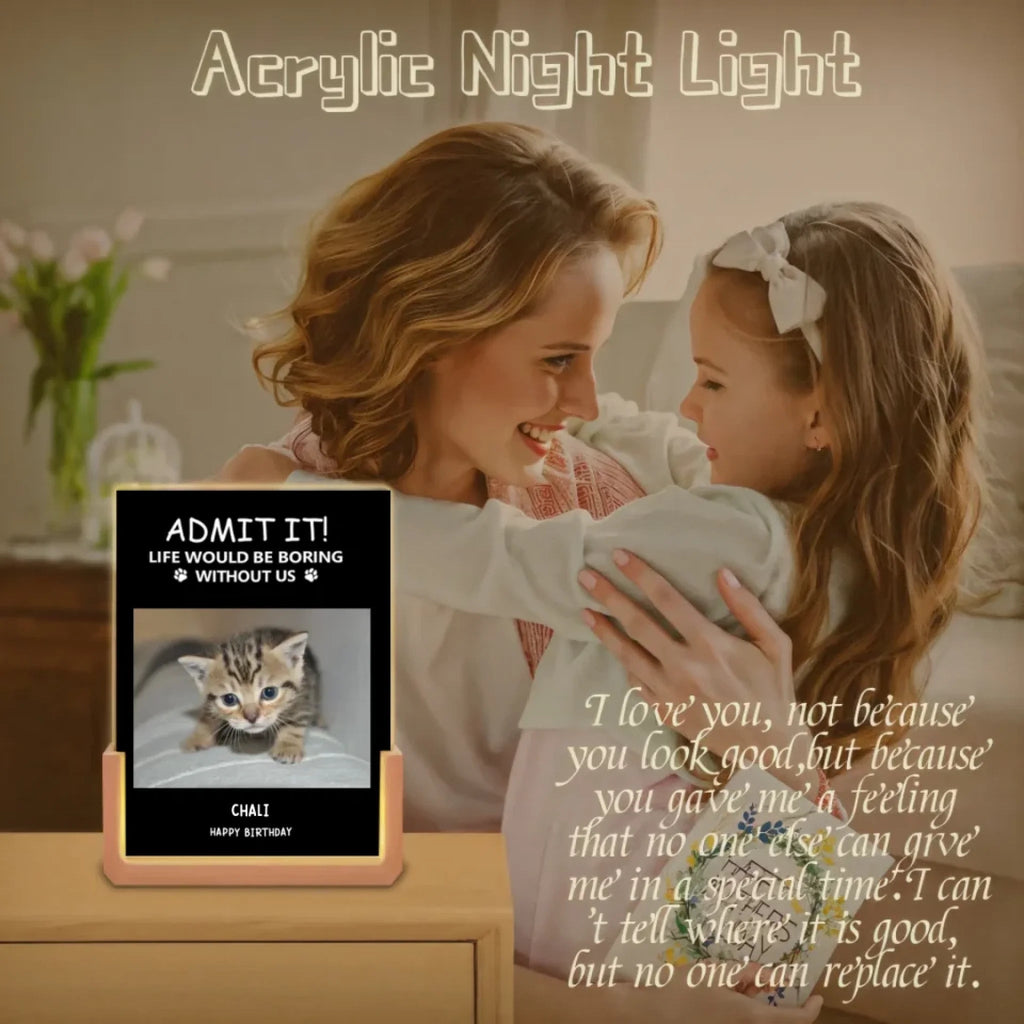 Personalized Christmas LED Night Plauqe - Funny Pet - Themed Gift 716469 - DiyGiftly
