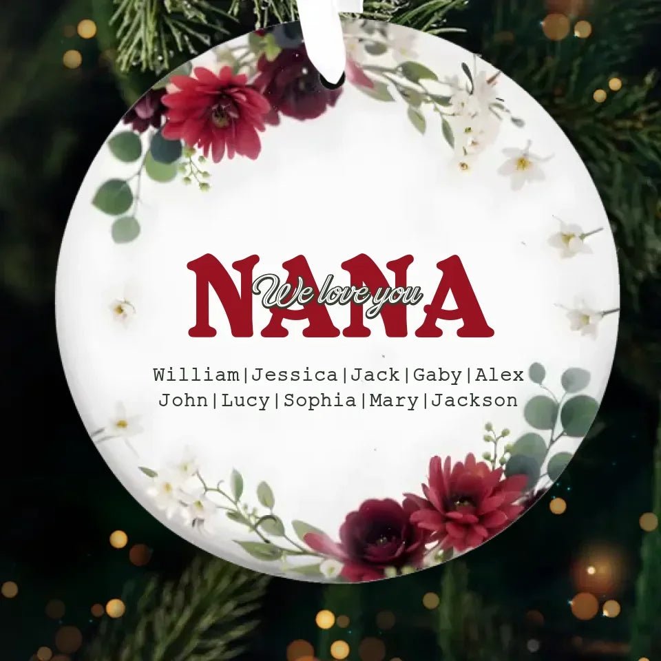 christmas tree keepsake custom name design ornament christmas gift