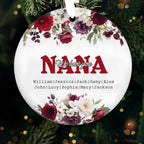 christmas tree keepsake ornament personalized names christmas gift
