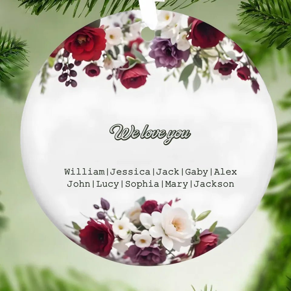 personalized ornament christmas tree keepsake custom name design christmas gift