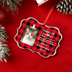personalized cat wooden ornament rustic holiday decor loss of cat gift