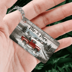 Personalized Christmas Red Truck Gift - Married Couple Acrylic Keychain 737745 - DiyGiftly