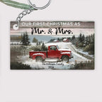 Personalized Christmas Red Truck Gift - Married Couple Acrylic Keychain 737745 - DiyGiftly