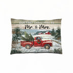 Personalized Christmas Red Truck Gift Married Couple Decor Pillow 715627 - B - DiyGiftly