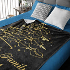 Personalized Christmas Version Family Blanket 733596 - DiyGiftly