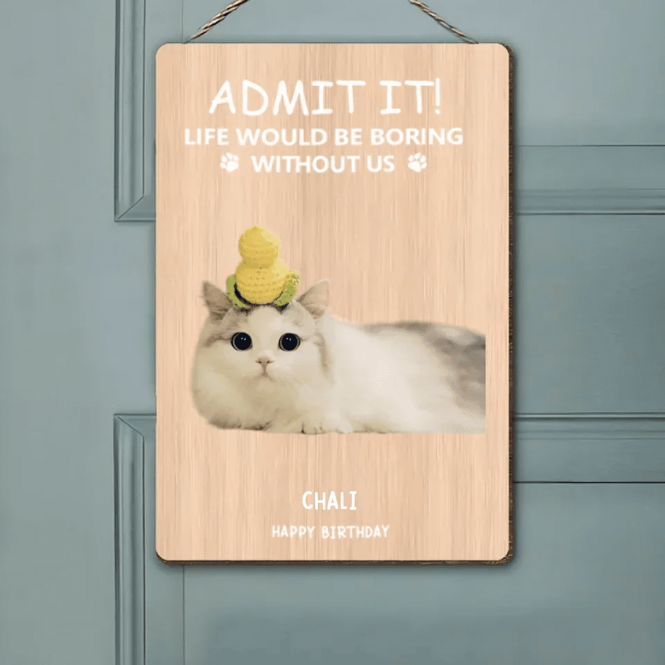 Personalized Christmas Wooden sign - Funny Pet - Themed Gift 716469 - T - DiyGiftly