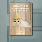 Personalized Christmas Wooden sign - Funny Pet - Themed Gift 716469 - T - DiyGiftly