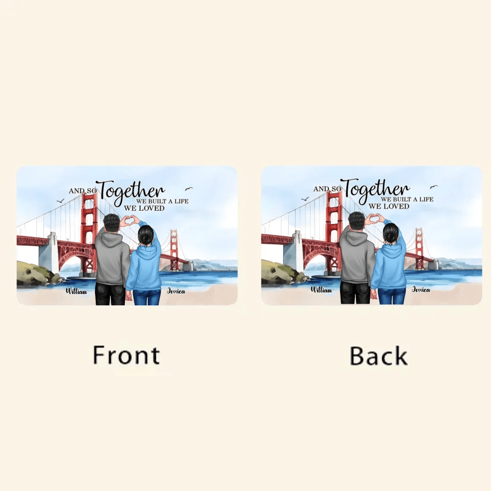 Personalized Couple Bridge Landscape Wallet Card, Valentine's Day Gift, Anniversary Gift for Couples 746755 - Q - DiyGiftly