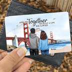 Personalized Couple Bridge Landscape Wallet Card, Valentine's Day Gift, Anniversary Gift for Couples 746755 - Q - DiyGiftly