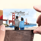 Personalized Couple Bridge Landscape Wallet Card, Valentine's Day Gift, Anniversary Gift for Couples 746755 - Q - DiyGiftly