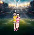 Personalized Couple Cartoon Hugging Acrylic Keychain with Name – A Heartwarming Gift for Couples, Perfect for Valentine’s Day, Anniversaries, or Special Occasions, Unique Bag Charm Keepsake 1098067 - DiyGiftly