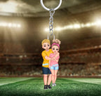 Personalized Couple Cartoon Hugging Acrylic Keychain with Name – A Heartwarming Gift for Couples, Perfect for Valentine’s Day, Anniversaries, or Special Occasions, Unique Bag Charm Keepsake 1098067 - DiyGiftly