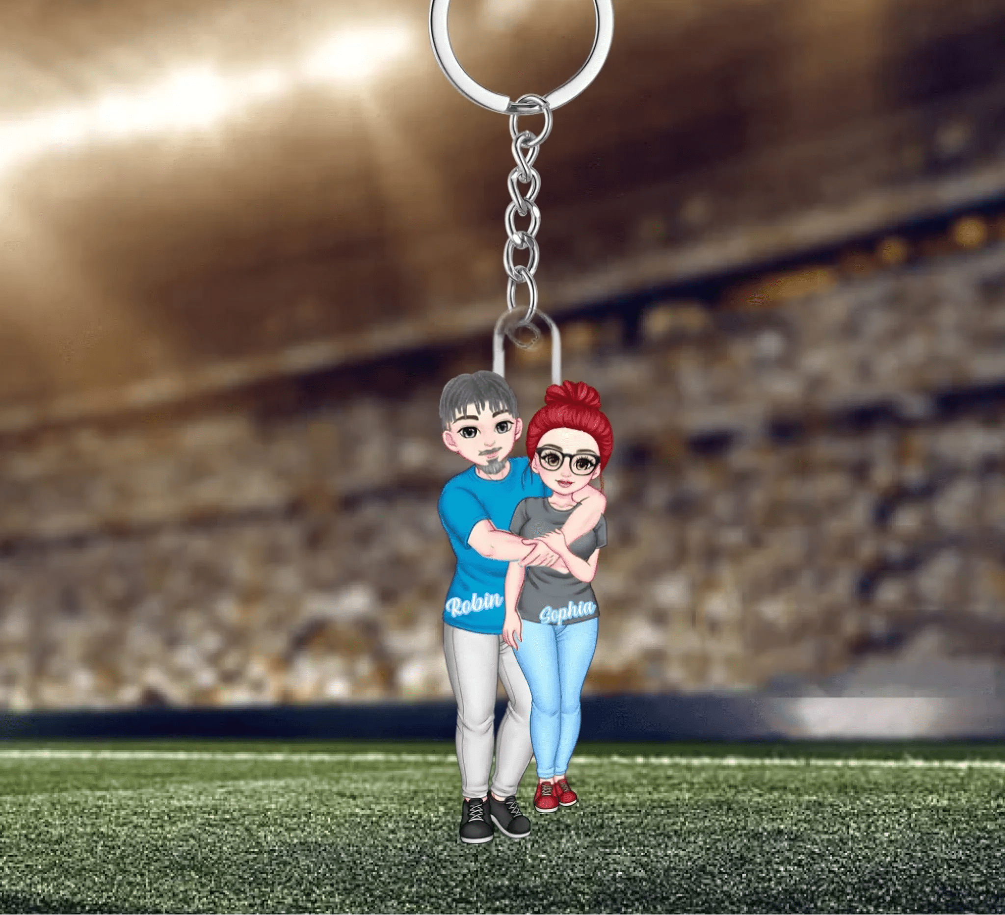 Personalized Couple Cartoon Hugging Acrylic Keychain with Name – A Heartwarming Gift for Couples, Perfect for Valentine’s Day, Anniversaries, or Special Occasions, Unique Bag Charm Keepsake 1098067 - DiyGiftly