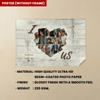 Personalized Couple Heart Shaped Photo Collage Poster, Anniversary Gift 745657 - 745758 - DiyGiftly