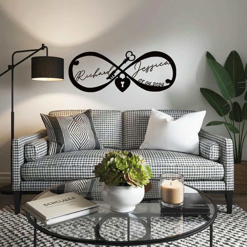 custom name metal sign for wall decor