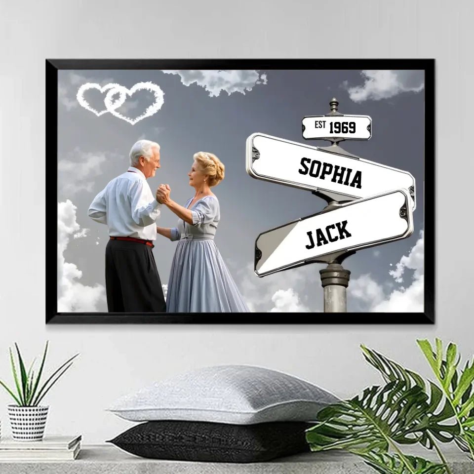 Personalized Couple Street Sign Custom Photo Name And Wedding Date Poster - Gift For Couples 746668 - 747726 - DiyGiftly