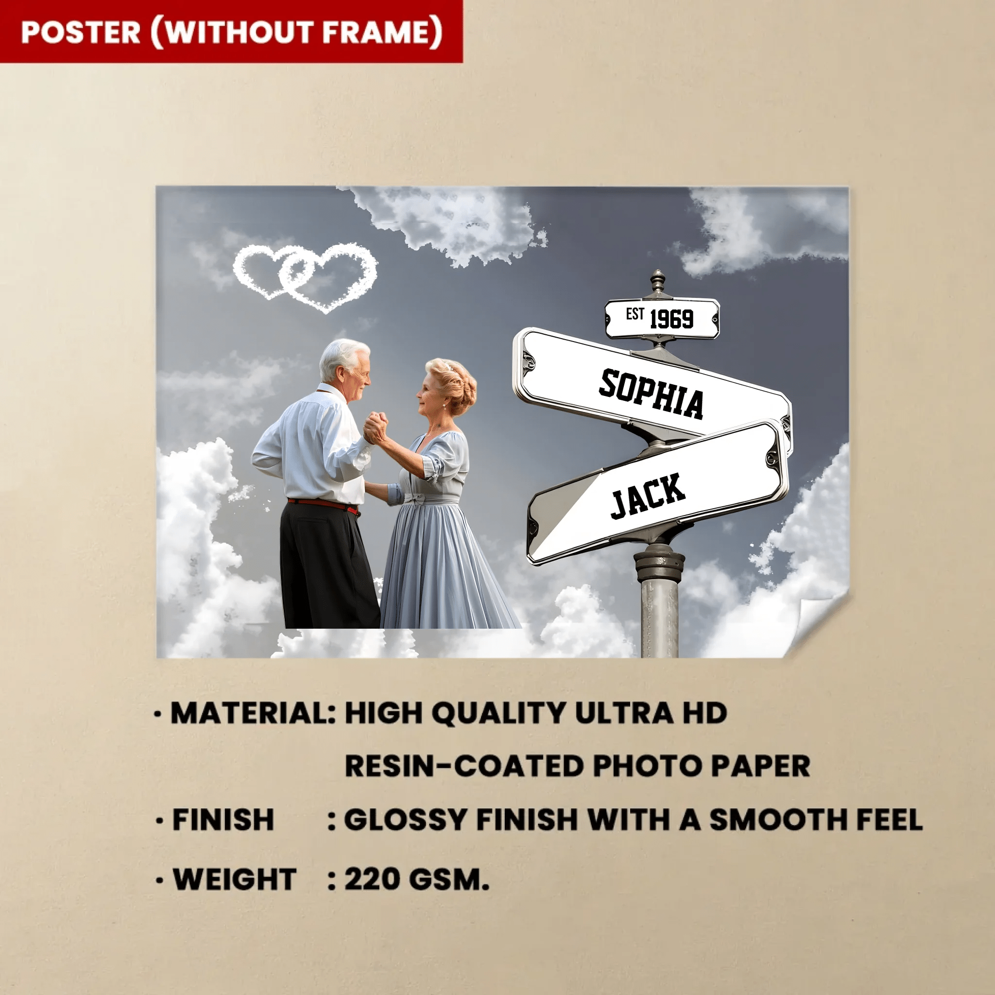 Personalized Couple Street Sign Custom Photo Name And Wedding Date Poster - Gift For Couples 746668 - 747726 - DiyGiftly