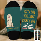 Personalized Crew Socks – Bookish Gifts for Bookworms, Dog Moms & Dog Dads – Literary Pup Style 1054349 - DiyGiftly