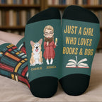 Personalized Crew Socks – Bookish Gifts for Bookworms, Dog Moms & Dog Dads – Literary Pup Style 1054349 - DiyGiftly