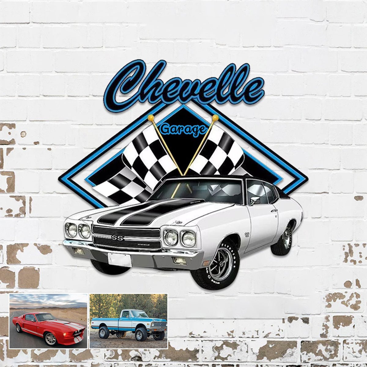 Personalized Custom Car Photo Garage Workshop Retro Metal Sign – Unique Automotive Wall Decor, Custom Vintage Vehicle Photo, Gift for Car Lovers, Garage or Man Cave Decoration 32308480 - DiyGiftly
