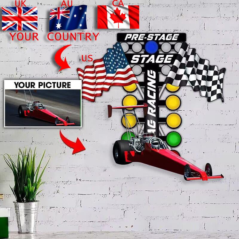 Personalized Custom Dirt Track Drag Racing Metal Sign – Custom Engraved with Driver’s Name, Car Number & Dirt Drag Strip Silhouette, for Garage or Race Team Sheds 77503488 - DiyGiftly