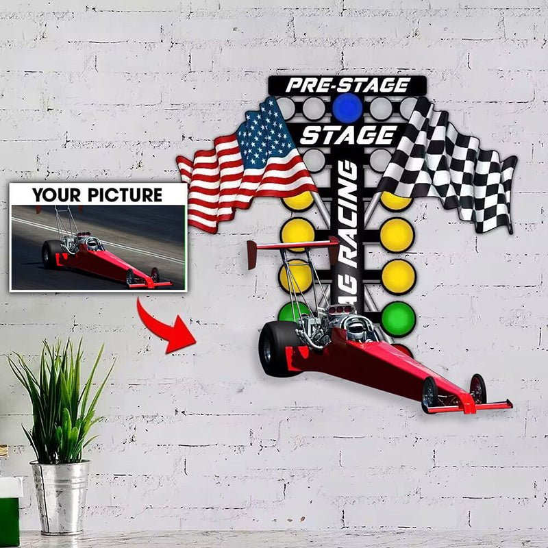 Personalized Custom Dirt Track Drag Racing Metal Sign – Custom Engraved with Driver’s Name, Car Number & Dirt Drag Strip Silhouette, for Garage or Race Team Sheds 77503488 - DiyGiftly