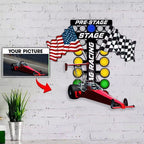 Personalized Custom Dirt Track Drag Racing Metal Sign – Custom Engraved with Driver’s Name, Car Number & Dirt Drag Strip Silhouette, for Garage or Race Team Sheds 77503488 - DiyGiftly