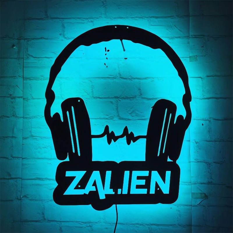 Personalized Custom Metal Logo for DJ Headphones – Unique Music Studio Wall Art Sign, DJ Booth Decoration, Customizable Headset Metal Logo Gift for Musicians and Music Lovers 79182848 - DiyGiftly