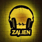 Personalized Custom Metal Logo for DJ Headphones – Unique Music Studio Wall Art Sign, DJ Booth Decoration, Customizable Headset Metal Logo Gift for Musicians and Music Lovers 79182848 - DiyGiftly