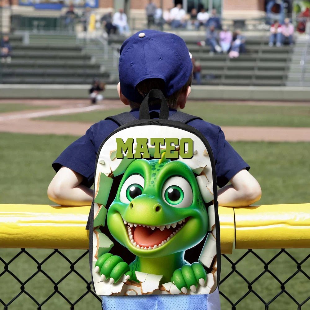 Personalized Cute 3D Cartoon Dinosaur Backpack Lunch Bag Pencil Case Set with Name Back to School Birthday Gift for Boys Girls 10284288 - DiyGiftly