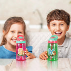 Personalized Cute Cartoon Animal Initial 16 oz Kid Water Bottle with Name Outdoor Activities Birthday Back to School Gift for Boys Girls 43214336 - DiyGiftly