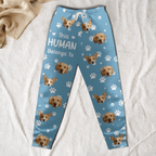 Personalized Cute Pet Photo Sweatpants – “This Human Belongs To” Custom Lounge Pants with Pockets 1073795 - 1073867 - DiyGiftly