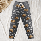 Personalized Cute Pet Photo Sweatpants – “This Human Belongs To” Custom Lounge Pants with Pockets 1073795 - 1073867 - DiyGiftly