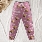 Personalized Cute Pet Photo Sweatpants – “This Human Belongs To” Custom Lounge Pants with Pockets 1073795 - 1073867 - DiyGiftly