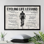 Personalized Cycling Life Lessons Poster - Gift For Cycling Lovers 746612 - DiyGiftly