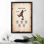 Personalized Dad Grandpa Dream Team Canvas 724055 - 724085 - DiyGiftly