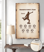 Personalized Dad Grandpa Dream Team Canvas 724055 - 724085 - DiyGiftly