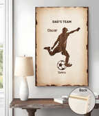 Personalized Dad Grandpa Dream Team Canvas 724055 - 724085 - DiyGiftly