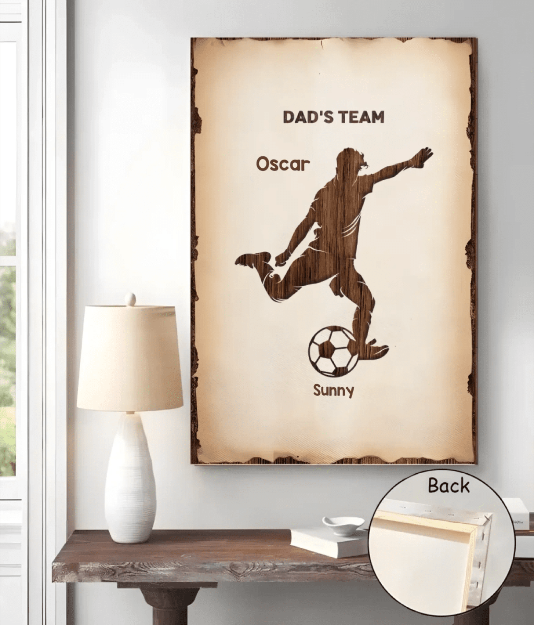 Personalized Dad Grandpa Dream Team Canvas 724055 - 724085 - DiyGiftly