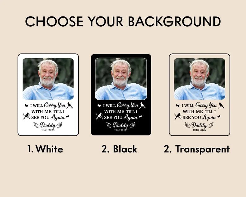 Personalized Dad Memorial Visor Clip, In Memory of Dad Fathers Day Gifts, Loss Of Father Gifts, Memorial Keepsake, Photo Car Sun Visor Clip 05001216 - DiyGiftly