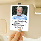 Personalized Dad Memorial Visor Clip, In Memory of Dad Fathers Day Gifts, Loss Of Father Gifts, Memorial Keepsake, Photo Car Sun Visor Clip 05001216 - DiyGiftly