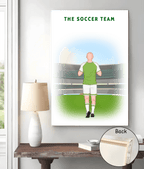 Personalized Dad's Soccer Team Canvas 724750 - DiyGiftly