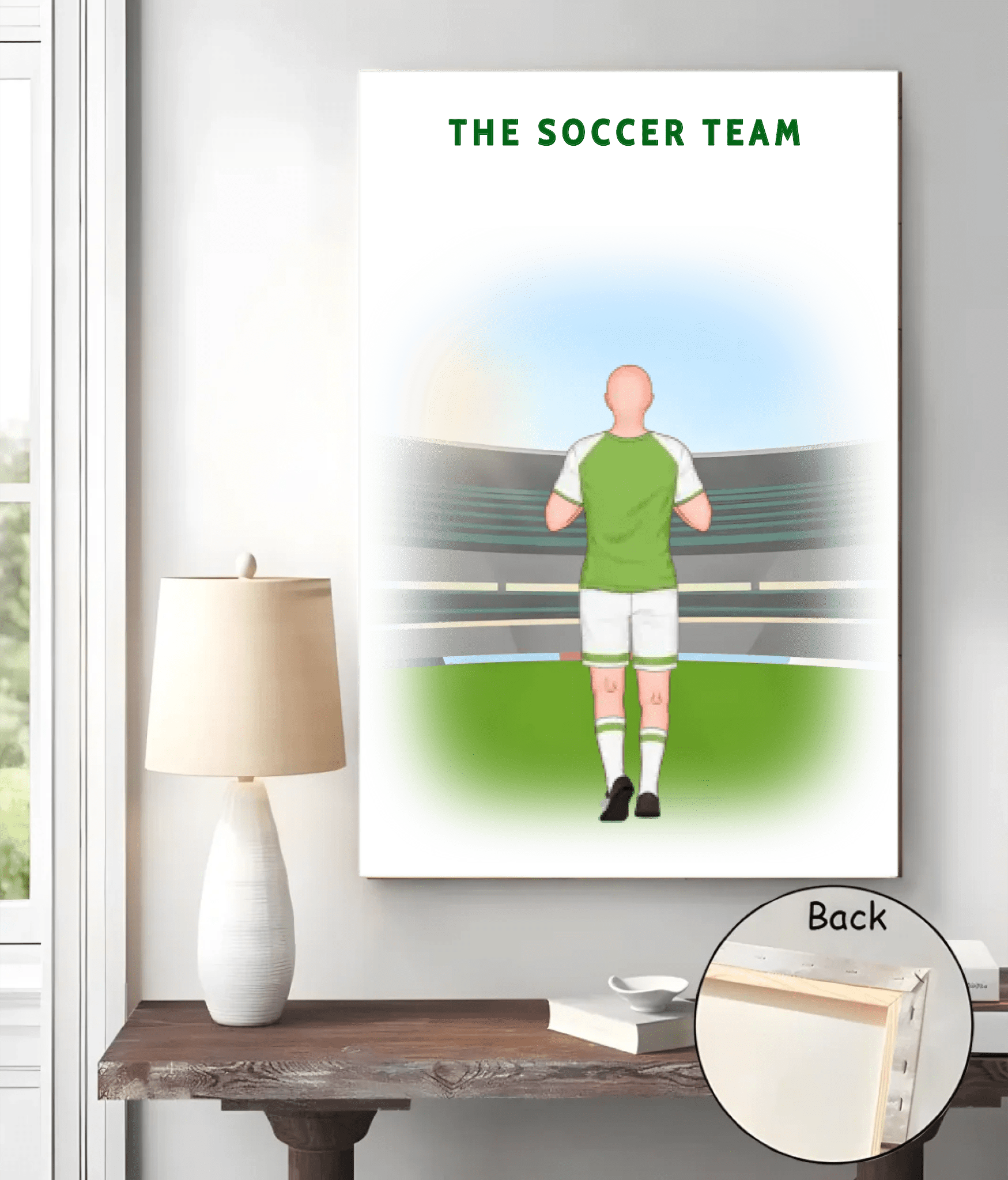 Personalized Dad's Soccer Team Canvas 724750 - DiyGiftly