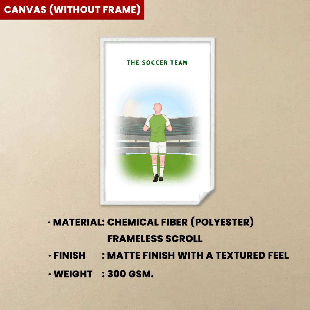 Personalized Dad's Soccer Team Canvas 724750 - DiyGiftly